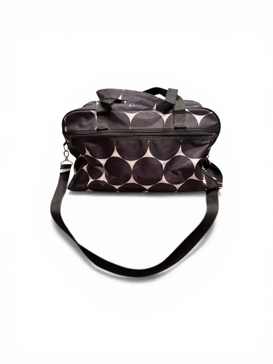thirty-one Handbags - Thirty one Black and Cream Polka Dot Travel Duffel Bag